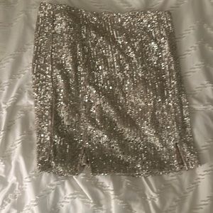 Sequin mini skirt